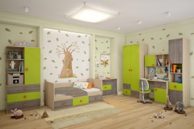 Детская комната Пуговка в Белокурихе - belokuriha.katalogmebeli.com | фото 1