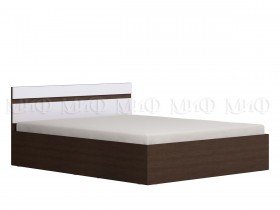 Ким кровать 1,4 (Венге/белый глянец) в Белокурихе - belokuriha.katalogmebeli.com | фото