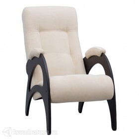 Кресло для отдыха Неаполь Модель 9 без лозы (Венге-эмаль/Ткань Ваниль Verona Vanilla) в Белокурихе - belokuriha.katalogmebeli.com | фото