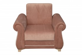 Кресло для отдыха "Порто" (велюр киви корица / микровельвет крем) в Белокурихе - belokuriha.katalogmebeli.com | фото 8