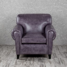 Кресло кожаное Элегант (Фиолетовый) в Белокурихе - belokuriha.katalogmebeli.com | фото 4