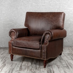 Кресло кожаное Лофт Аристократ (ширина 1100 мм) в Белокурихе - belokuriha.katalogmebeli.com | фото 1