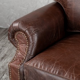 Кресло кожаное Лофт Аристократ (ширина 1100 мм) в Белокурихе - belokuriha.katalogmebeli.com | фото 5