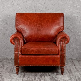 Кресло кожаное Лофт Аристократ (кожа буйвола) в Белокурихе - belokuriha.katalogmebeli.com | фото 8