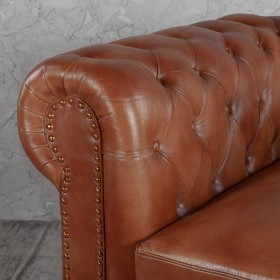 Кресло кожаное Лофт Честер (кожа) в Белокурихе - belokuriha.katalogmebeli.com | фото 3
