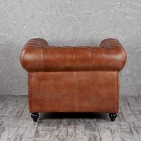 Кресло кожаное Лофт Честер (кожа) в Белокурихе - belokuriha.katalogmebeli.com | фото 7