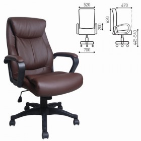 Кресло офисное BRABIX Enter EX-511 (коричневый) в Белокурихе - belokuriha.katalogmebeli.com | фото 1