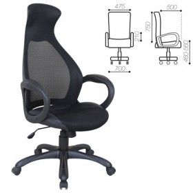 Кресло офисное BRABIX Genesis EX-517 (черное) в Белокурихе - belokuriha.katalogmebeli.com | фото 1