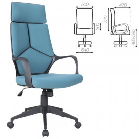 Кресло офисное BRABIX Prime EX-515 (голубая ткань) в Белокурихе - belokuriha.katalogmebeli.com | фото 1