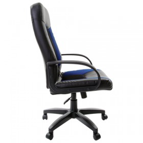 Кресло офисное BRABIX Strike EX-525 (сине-черный) в Белокурихе - belokuriha.katalogmebeli.com | фото 2