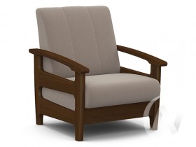Кресло для отдыха Омега (орех лак/CATANIA COCOA) в Белокурихе - belokuriha.katalogmebeli.com | фото