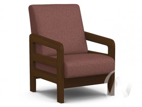 Кресло отдыха Вега-34 (орех лак/UNO BERRY) в Белокурихе - belokuriha.katalogmebeli.com | фото