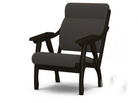 Кресло Вега-10 (венге лак/ULTRA GRAFIT) в Белокурихе - belokuriha.katalogmebeli.com | фото 1