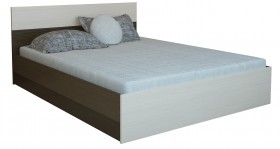 Кровать 1,2м Юнона с настилом (Венге / Дуб) в Белокурихе - belokuriha.katalogmebeli.com | фото 2