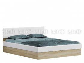 Кровать 1,6 спальня Фортуна (Дуб сонома/белый глянец) в Белокурихе - belokuriha.katalogmebeli.com | фото