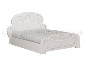 Кровать 1,4м Александрина (Белый/Белый глянец) в Белокурихе - belokuriha.katalogmebeli.com | фото