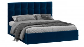 Кровать без ПМ «Эмбер» Велюр Confetti/Blue в Белокурихе - belokuriha.katalogmebeli.com | фото