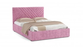 Кровать Гамма ш. 1400 (без основания для хранения) (велюр тенерифе розовый) в Белокурихе - belokuriha.katalogmebeli.com | фото