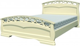 Кровать Грация-1 из массива сосны 1600*2000 Белый античный в Белокурихе - belokuriha.katalogmebeli.com | фото 20