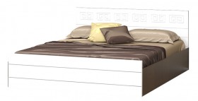 Кровать Корсика-1 1.6 (Венге/Белый глянец) в Белокурихе - belokuriha.katalogmebeli.com | фото
