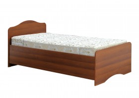 Кровать одинарная 900-1 без матраса (круглые спинки) Орех Таволато в Белокурихе - belokuriha.katalogmebeli.com | фото