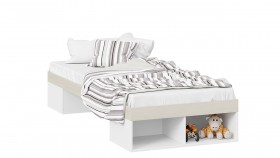 Кровать «Сканди»  Дуб Гарден/Белый в Белокурихе - belokuriha.katalogmebeli.com | фото