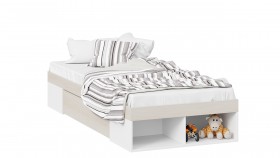 Кровать «Сканди» с ящиком Дуб Гарден/Белый в Белокурихе - belokuriha.katalogmebeli.com | фото