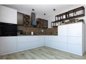 Модульная кухня Бронкс 1,8 м (Кварц) в Белокурихе - belokuriha.katalogmebeli.com | фото 5