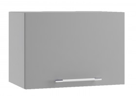 Лофт ПГ 500 шкаф верхний горизонтальный (Штукатурка белая/корпус Серый) в Белокурихе - belokuriha.katalogmebeli.com | фото