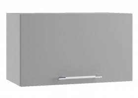Лофт ПГ 600 шкаф верхний горизонтальный (Штукатурка белая/корпус Серый) в Белокурихе - belokuriha.katalogmebeli.com | фото