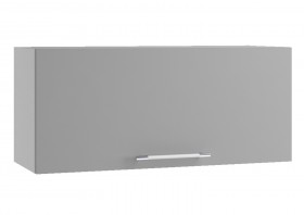 Лофт ПГ 800 шкаф верхний горизонтальный (Штукатурка белая/корпус Серый) в Белокурихе - belokuriha.katalogmebeli.com | фото