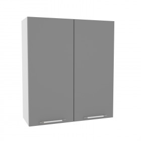 Лофт ВП 800 шкаф верхний высокий (Штукатурка белая/корпус Серый) в Белокурихе - belokuriha.katalogmebeli.com | фото