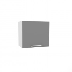 Лофт ВПГ 500 шкаф верхний горизонтальный высокий (Штукатурка белая/корпус Серый) в Белокурихе - belokuriha.katalogmebeli.com | фото