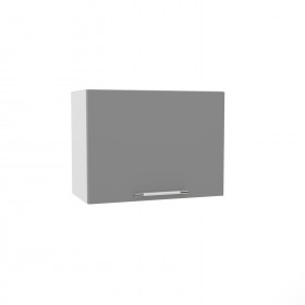 Лофт ВПГ 600 шкаф верхний горизонтальный высокий (Штукатурка белая/корпус Серый) в Белокурихе - belokuriha.katalogmebeli.com | фото