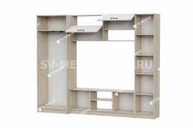 Мебель для гостиной МГС 3 Исполнение 1 Дуб Сонома / Белый в Белокурихе - belokuriha.katalogmebeli.com | фото 3