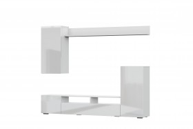 Мебель для гостиной МГС 4 (Белый/Белый глянец) в Белокурихе - belokuriha.katalogmebeli.com | фото 7