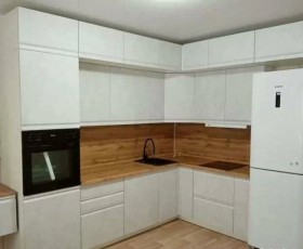 Модульная кухня Бруклин 2.4 x 2 м (Бетон белый) в Белокурихе - belokuriha.katalogmebeli.com | фото 15