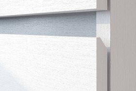 Модульная система "Токио" Тумба прикроватная Белый текстурный / Белый текстурный в Белокурихе - belokuriha.katalogmebeli.com | фото 4