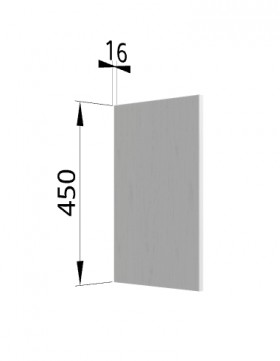 Панель торцевая (для шкафа горизонтального высокого) ВПГ Ройс (Графит софт) в Белокурихе - belokuriha.katalogmebeli.com | фото