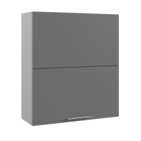 Ройс ПГПМ 800 Шкаф верхний Blum Aventos HF (Графит софт/корпус Серый) в Белокурихе - belokuriha.katalogmebeli.com | фото