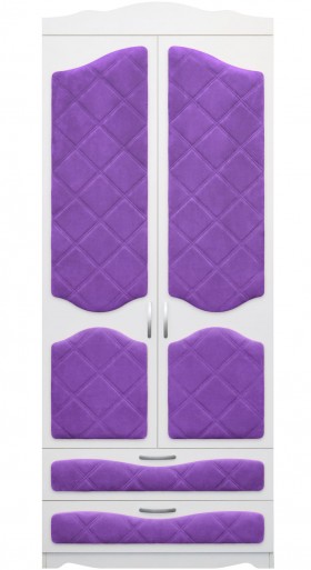 Шкаф 2-х створчатый с ящиками серии Иллюзия 32 Фиолетовый в Белокурихе - belokuriha.katalogmebeli.com | фото