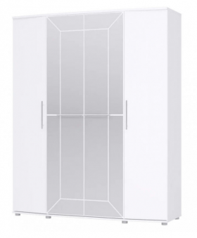 Шкаф 4х дверный Амели 1805 Белый в Белокурихе - belokuriha.katalogmebeli.com | фото