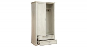 Шкаф для одежды "Сохо" (бетон пайн белый/2 ящика/зеркало) в Белокурихе - belokuriha.katalogmebeli.com | фото 3