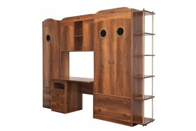 Шкаф комбинированный для белья «Навигатор» (Дуб Каньон) в Белокурихе - belokuriha.katalogmebeli.com | фото 6