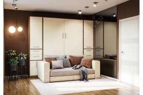 Шкаф-кровать с диваном Злата в Белокурихе - belokuriha.katalogmebeli.com | фото