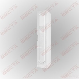 Шкаф МДФ 400 одностворчатый штанга Белый глянец  в Белокурихе - belokuriha.katalogmebeli.com | фото