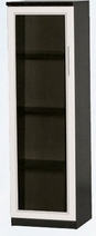 Шкаф нижний со стеклодверью ДЛЯ ГОСТИНОЙ ШНС-450 Венге/Дуб выбеленный в Белокурихе - belokuriha.katalogmebeli.com | фото