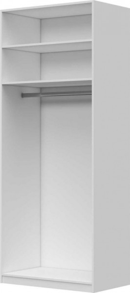 Шкаф ШР-2 зеркало, Вива (Белый/Белый глянец/Платина) в Белокурихе - belokuriha.katalogmebeli.com | фото 3