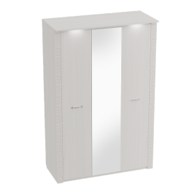 Шкаф трехдверный Элана Бодега белая в Белокурихе - belokuriha.katalogmebeli.com | фото