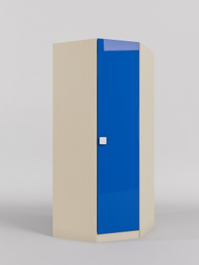 Шкаф угловой (угловая секция) Скай люкс (Синий/корпус Клен) в Белокурихе - belokuriha.katalogmebeli.com | фото